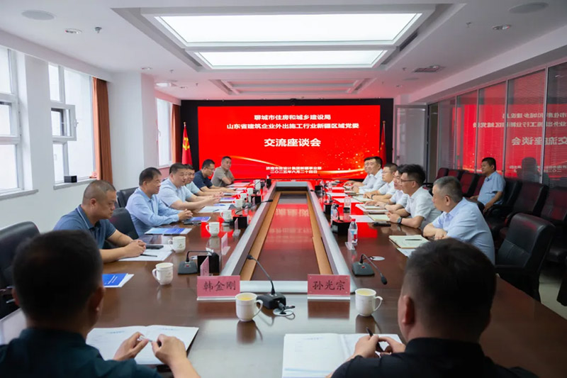 聊城市住建局党组书记、局长杨延星一行莅临集团新疆分院调研指导