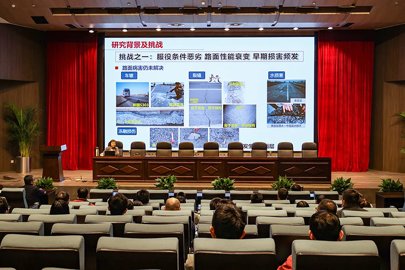 集团开展《冰雪灾害主动防控和道路结构材料一体化设计》专题讲座
